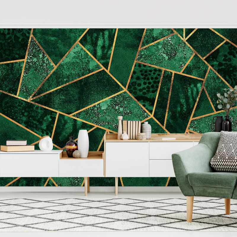 Papel pintado adhesivo - Dark Emerald With Gold - Mural apaisado Dimensión LxA: 320cm x 480cm
Papel pintado adhesivo - Dark Emerald With Gold - Mural apaisado Dimensión LxA: 320cm x 480cm