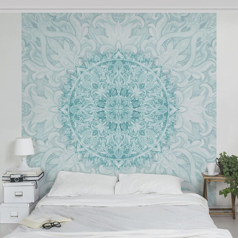 Papel pintado adhesivo - Mandala Watercolor Ornament Turquoise - Mural cuadrado Dimensión LxA: 336cm x 336cm
Papel pintado adhesivo - Mandala Watercolor Ornament Turquoise - Mural cuadrado Dimensión LxA: 336cm x 336cm