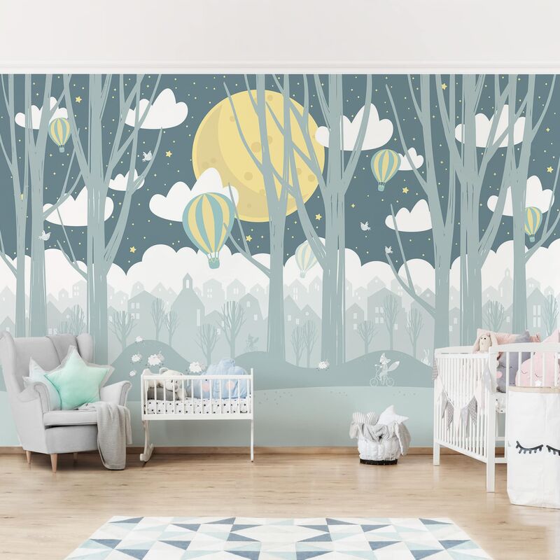 Papel pintado adhesivo - Moon With Trees And Houses - Mural apaisado Dimensión LxA: 225cm x 336cm
Papel pintado adhesivo - Moon With Trees And Houses - Mural apaisado Dimensión LxA: 225cm x 336cm