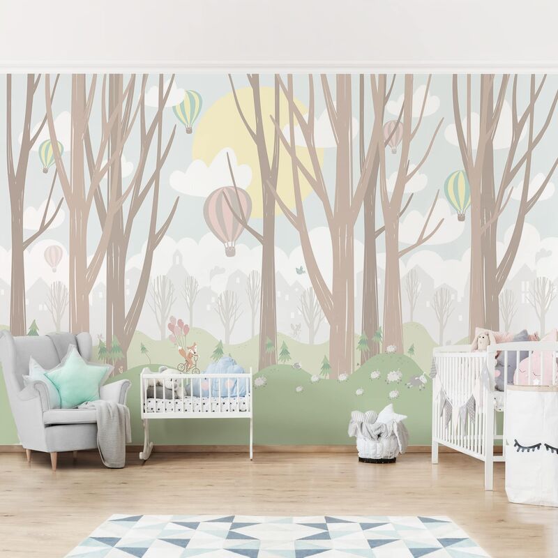 Papel pintado adhesivo - Sun With Trees And Hot-Air Balloons - Mural apaisado Dimensión LxA: 320cm x 480cm
Papel pintado adhesivo - Sun With Trees And Hot-Air Balloons - Mural apaisado Dimensión LxA: 320cm x 480cm