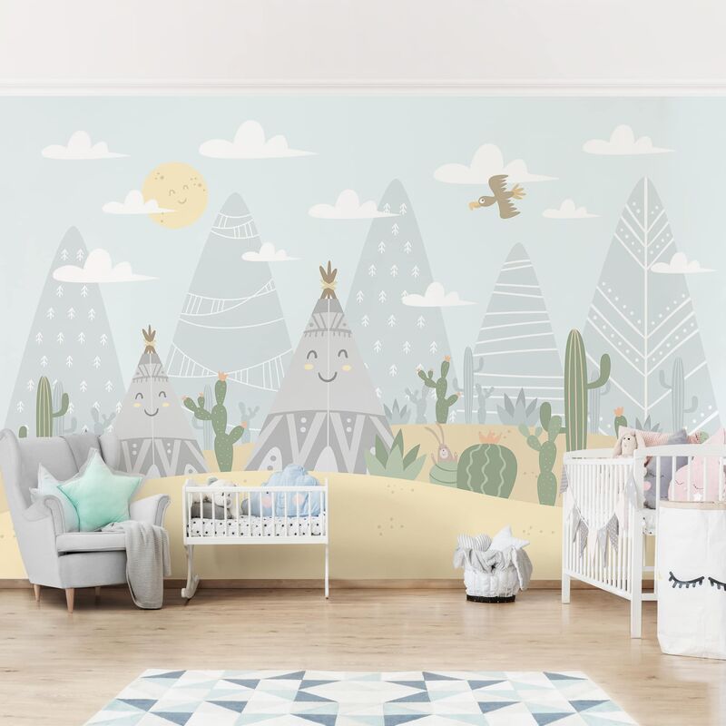 Papel pintado adhesivo - Tepee With Cacti - Mural apaisado Dimensión LxA: 255cm x 384cm
Papel pintado adhesivo - Tepee With Cacti - Mural apaisado Dimensión LxA: 255cm x 384cm