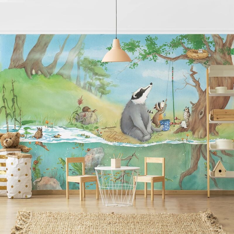 Papel pintado adhesivo - Vasily Raccoon - An Elevator For Elsa - Mural apaisado Dimensión LxA: 290cm x 432cm 
Papel pintado adhesivo - Vasily Raccoon - An Elevator For Elsa - Mural apaisado Dimensión LxA: 290cm x 432cm