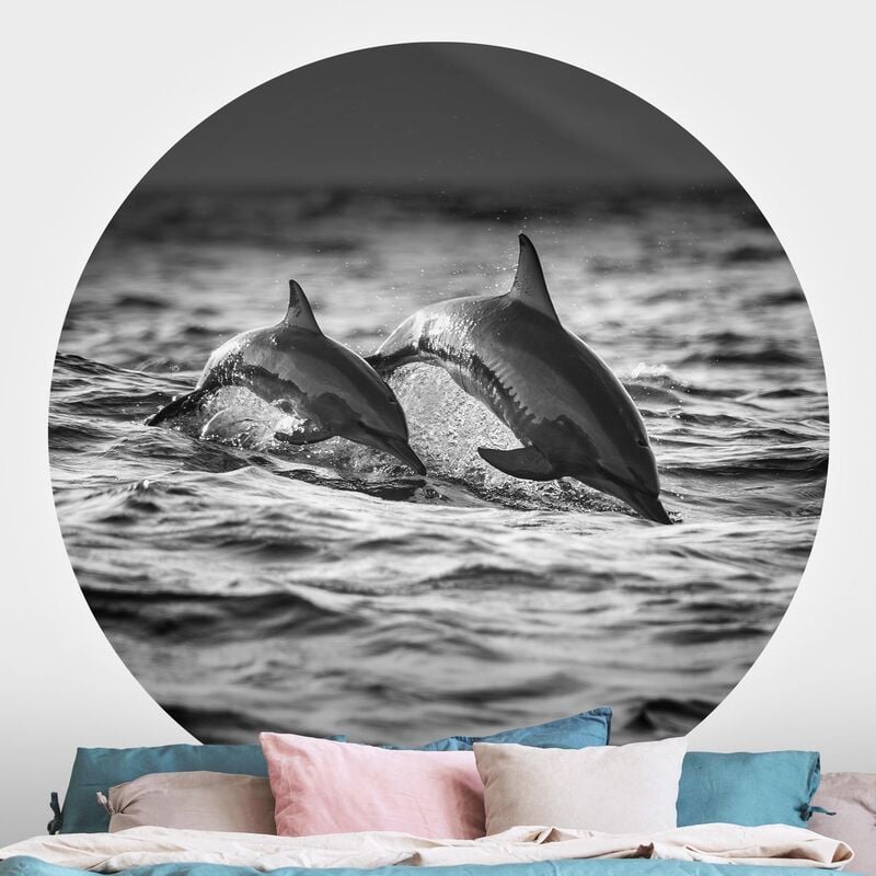 Papel pintado redondo autoadhesivo - Two Jumping Dolphins Dimensión LxA: 225cm x 225cm
Papel pintado redondo autoadhesivo - Two Jumping Dolphins Dimensión LxA: 225cm x 225cm