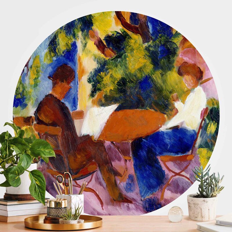 Papel pintado redondo autoadhesivo - August Macke - Couple At The Garden Table Dimensión LxA: 175cm x 175cm
Papel pintado redondo autoadhesivo - August Macke - Couple At The Garden Table Dimensión LxA: 175cm x 175cm