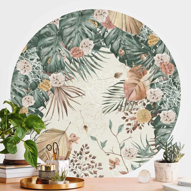 Papel pintado redondo autoadhesivo - Watercolor Dried Flowers With Ferns Dimensión LxA: 75cm x 75cm
Papel pintado redondo autoadhesivo - Watercolor Dried Flowers With Ferns Dimensión LxA: 75cm x 75cm