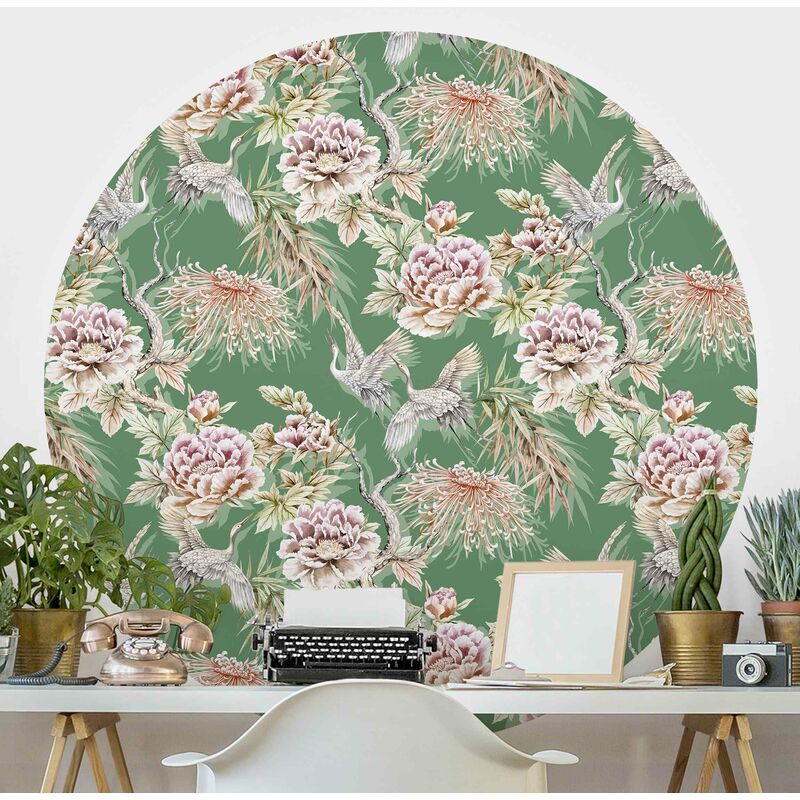 Papel pintado redondo autoadhesivo - Watercolor Birds With Large Flowers In Front Of Green Dimensión LxA: 50cm x 50cm
Papel pintado redondo autoadhesivo - Watercolor Birds With Large Flowers In Front Of Green Dimensión LxA: 50cm x 50cm