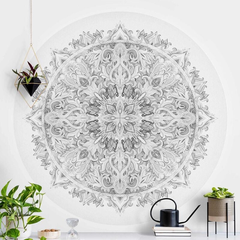 Papel pintado redondo autoadhesivo - Mandala Watercolor Ornament Black And White Dimensión LxA: 175cm x 175cm
Papel pintado redondo autoadhesivo - Mandala Watercolor Ornament Black And White Dimensión LxA: 175cm x 175cm