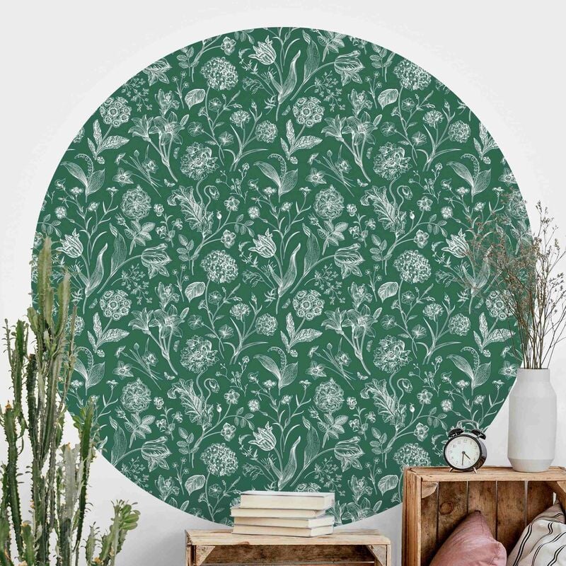 Papel pintado redondo autoadhesivo - Flower Dance On Green Dimensión LxA: 150cm x 150cm
Papel pintado redondo autoadhesivo - Flower Dance On Green Dimensión LxA: 150cm x 150cm