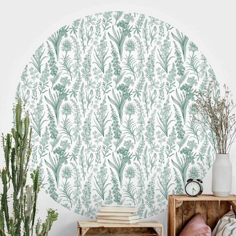 Papel pintado redondo autoadhesivo - Flower Waves In Green Dimensión LxA: 122cm x 122cm
Papel pintado redondo autoadhesivo - Flower Waves In Green Dimensión LxA: 122cm x 122cm