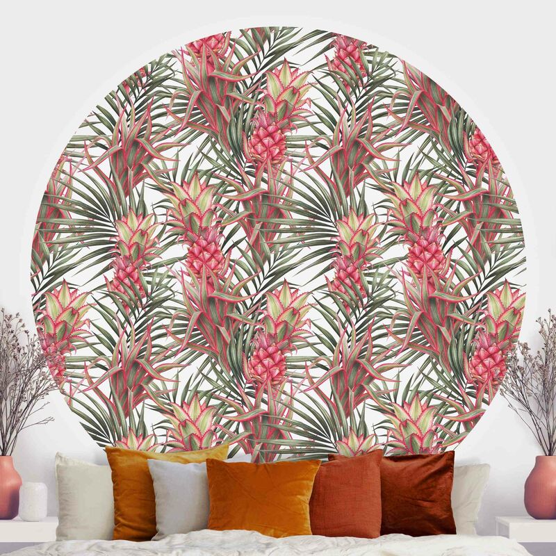 Papel pintado redondo autoadhesivo - Red Pineapple With Palm Leaves Tropical Dimensión LxA: 122cm x 122cm
Papel pintado redondo autoadhesivo - Red Pineapple With Palm Leaves Tropical Dimensión LxA: 122cm x 122cm