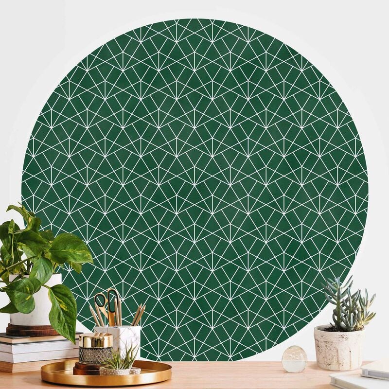Papel pintado redondo autoadhesivo - Emerald Art Deco Line Pattern Dimensión LxA: 244cm x 244cm
Papel pintado redondo autoadhesivo - Emerald Art Deco Line Pattern Dimensión LxA: 244cm x 244cm