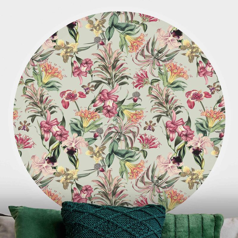 Papel pintado redondo autoadhesivo - Tropical Flowers In Front Of Mint Dimensión LxA: 75cm x 75cm
Papel pintado redondo autoadhesivo - Tropical Flowers In Front Of Mint Dimensión LxA: 75cm x 75cm