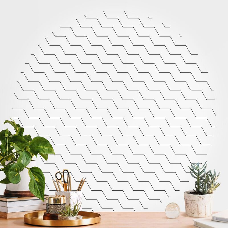 Papel pintado redondo autoadhesivo - Zig Zag Pattern Geometry Dimensión LxA: 200cm x 200cm
Papel pintado redondo autoadhesivo - Zig Zag Pattern Geometry Dimensión LxA: 200cm x 200cm