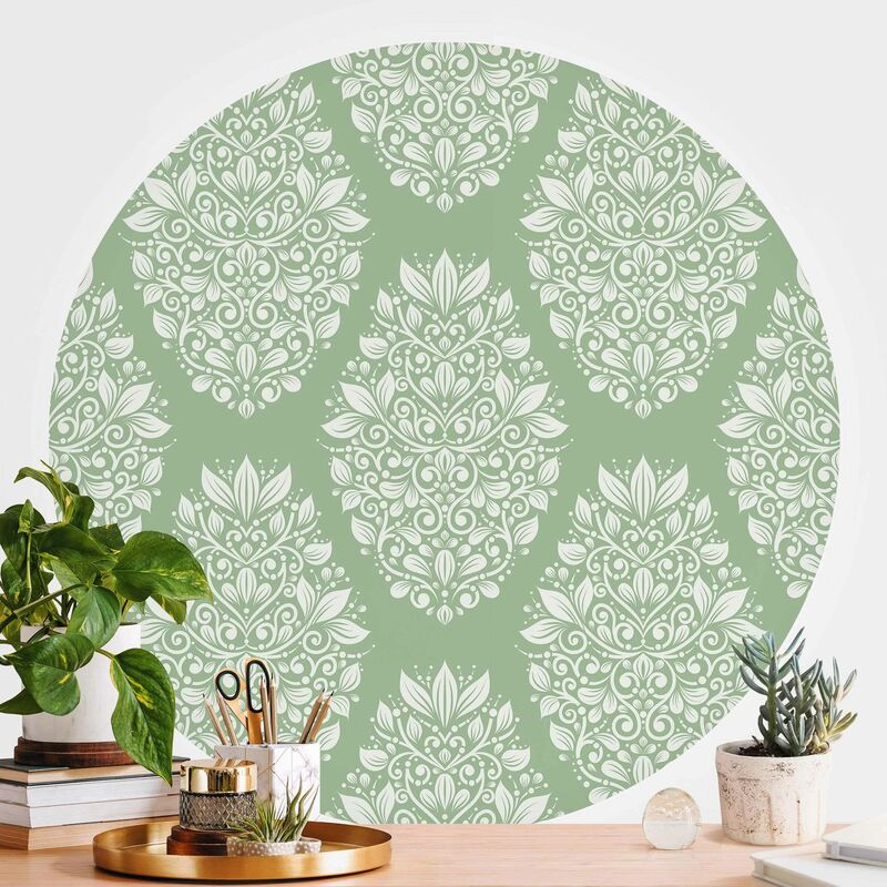 Papel pintado redondo autoadhesivo - Art Nouveau Pattern On Green Dimensión LxA: 244cm x 244cm
Papel pintado redondo autoadhesivo - Art Nouveau Pattern On Green Dimensión LxA: 244cm x 244cm