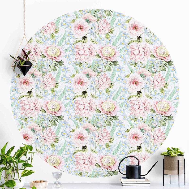 Papel pintado redondo autoadhesivo - Pastel Flowers Pink Blue Dimensión LxA: 225cm x 225cm
Papel pintado redondo autoadhesivo - Pastel Flowers Pink Blue Dimensión LxA: 225cm x 225cm