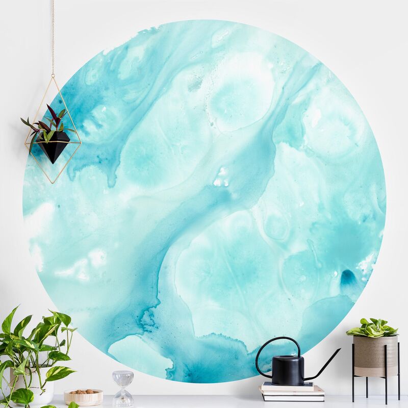 Bilderwelten - Papel pintado redondo autoadhesivo - Emulsion In White And Turquoise I Dimensión LxA: 244cm x 244cm
Bilderwelten - Papel pintado redondo autoadhesivo - Emulsion In White And Turquoise I Dimensión LxA: 244cm x 244cm