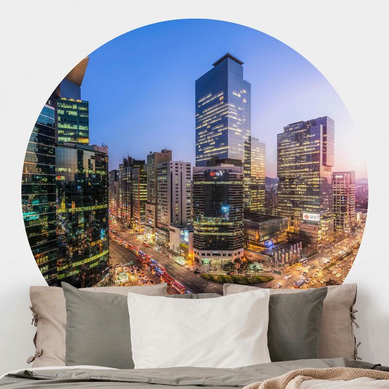 Papel pintado redondo autoadhesivo - City Lights Of Gangnam District Dimensión LxA: 244cm x 244cm
Papel pintado redondo autoadhesivo - City Lights Of Gangnam District Dimensión LxA: 244cm x 244cm