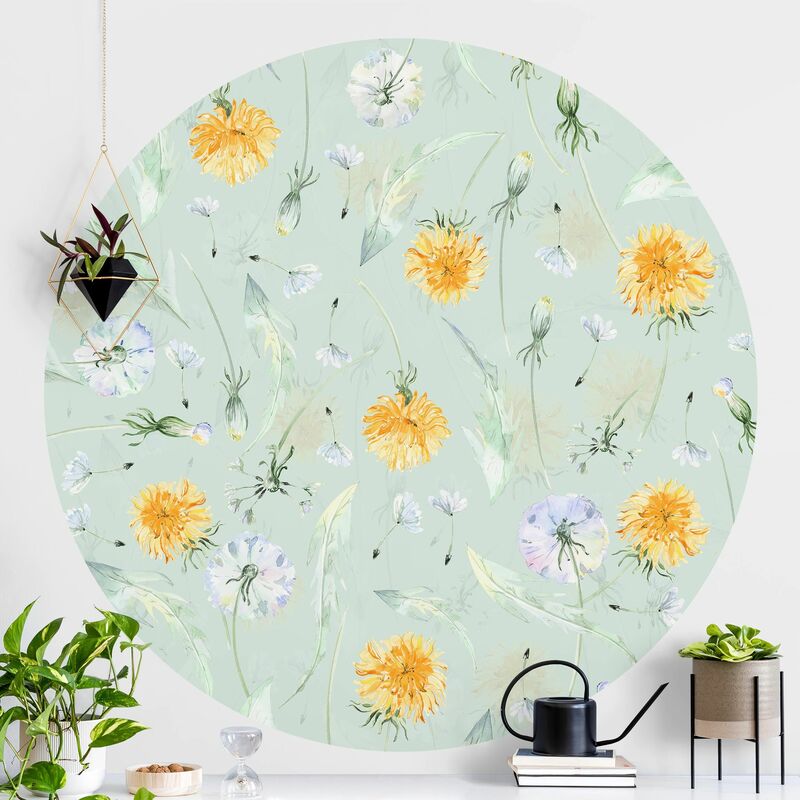 Papel pintado redondo autoadhesivo - Watercolour Dandelion Dimensión LxA: 244cm x 244cm
Papel pintado redondo autoadhesivo - Watercolour Dandelion Dimensión LxA: 244cm x 244cm