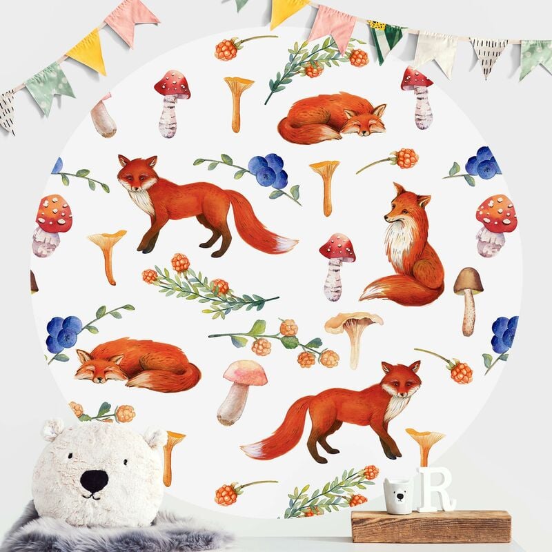 Papel pintado redondo autoadhesivo - Fox With Mushroom Illlustration Dimensión LxA: 150cm x 150cm
Papel pintado redondo autoadhesivo - Fox With Mushroom Illlustration Dimensión LxA: 150cm x 150cm