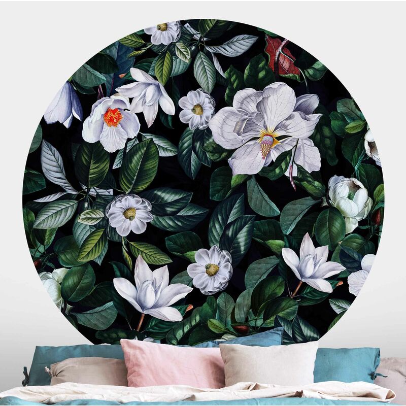 Papel pintado redondo autoadhesivo - Tropical Night With White Flowers Dimensión LxA: 75cm x 75cm
Papel pintado redondo autoadhesivo - Tropical Night With White Flowers Dimensión LxA: 75cm x 75cm