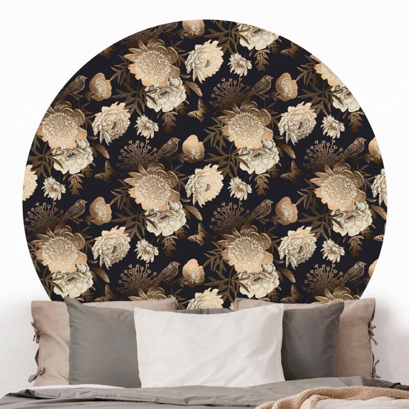 Papel pintado redondo autoadhesivo - Peony Pattern Black Gold Dimensión LxA: 75cm x 75cm
Papel pintado redondo autoadhesivo - Peony Pattern Black Gold Dimensión LxA: 75cm x 75cm