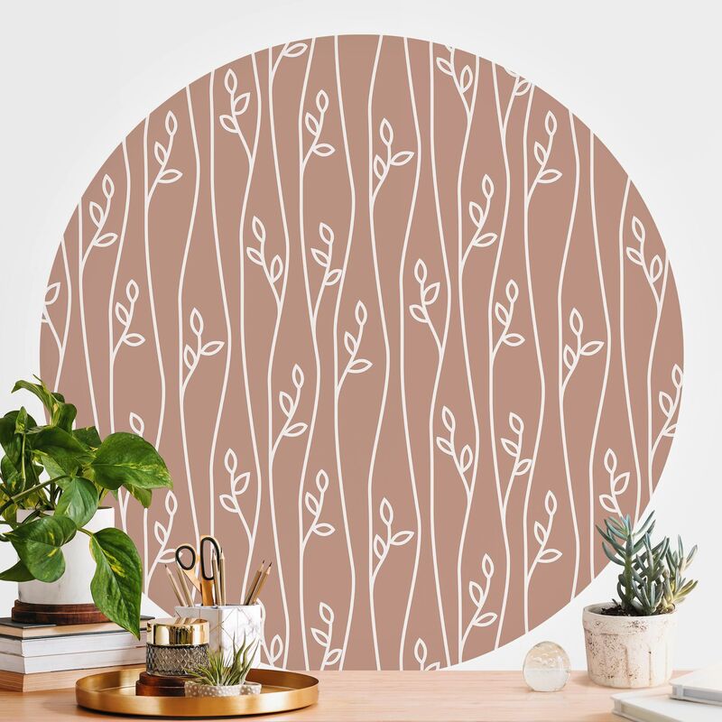 Papel pintado redondo autoadhesivo - Natural Pattern Plant Lines In Front Of Beige Rosé Dimensión LxA: 75cm x 75cm
Papel pintado redondo autoadhesivo - Natural Pattern Plant Lines In Front Of Beige Rosé Dimensión LxA: 75cm x 75cm