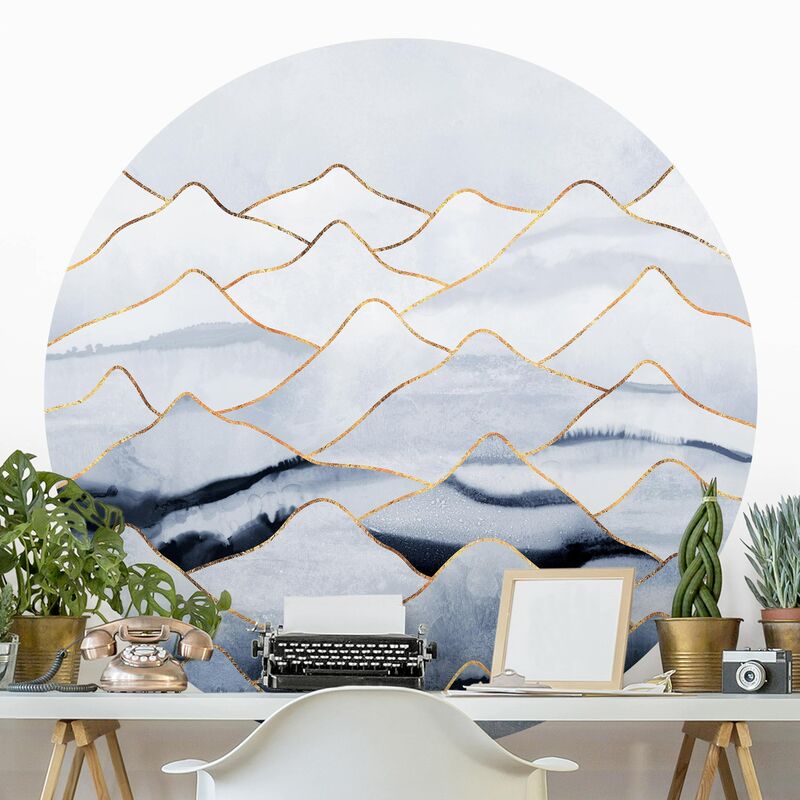Papel pintado redondo autoadhesivo - Elisabeth Fredriksson - Watercolor Mountains White Gold Dimensión LxA: 175cm x 175cm
Papel pintado redondo autoadhesivo - Elisabeth Fredriksson - Watercolor Mountains White Gold Dimensión LxA: 175cm x 175cm