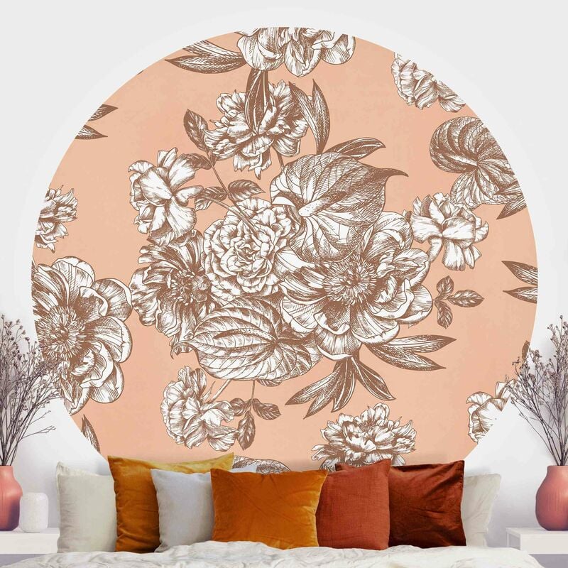 Papel pintado redondo autoadhesivo - Copper Engraving Flower Bouquet Dimensión LxA: 100cm x 100cm
Papel pintado redondo autoadhesivo - Copper Engraving Flower Bouquet Dimensión LxA: 100cm x 100cm