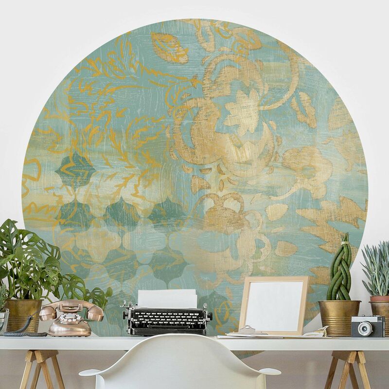 Papel pintado redondo autoadhesivo - Moroccan Collage In Gold And Turquoise II Dimensión LxA: 225cm x 225cm
Papel pintado redondo autoadhesivo - Moroccan Collage In Gold And Turquoise II Dimensión LxA: 225cm x 225cm