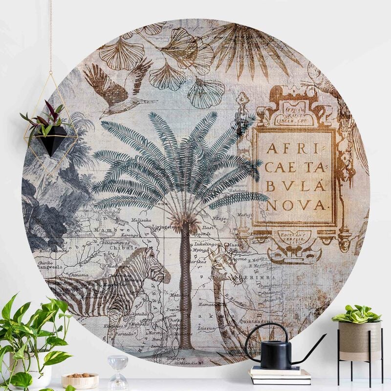 Papel pintado redondo autoadhesivo - Vintage Collage Map Africa Dimensión LxA: 122cm x 122cm
Papel pintado redondo autoadhesivo - Vintage Collage Map Africa Dimensión LxA: 122cm x 122cm