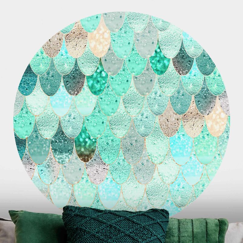 Papel pintado redondo autoadhesivo - Mermaid Magic In Mint Colour Dimensión LxA: 225cm x 225cm
Papel pintado redondo autoadhesivo - Mermaid Magic In Mint Colour Dimensión LxA: 225cm x 225cm