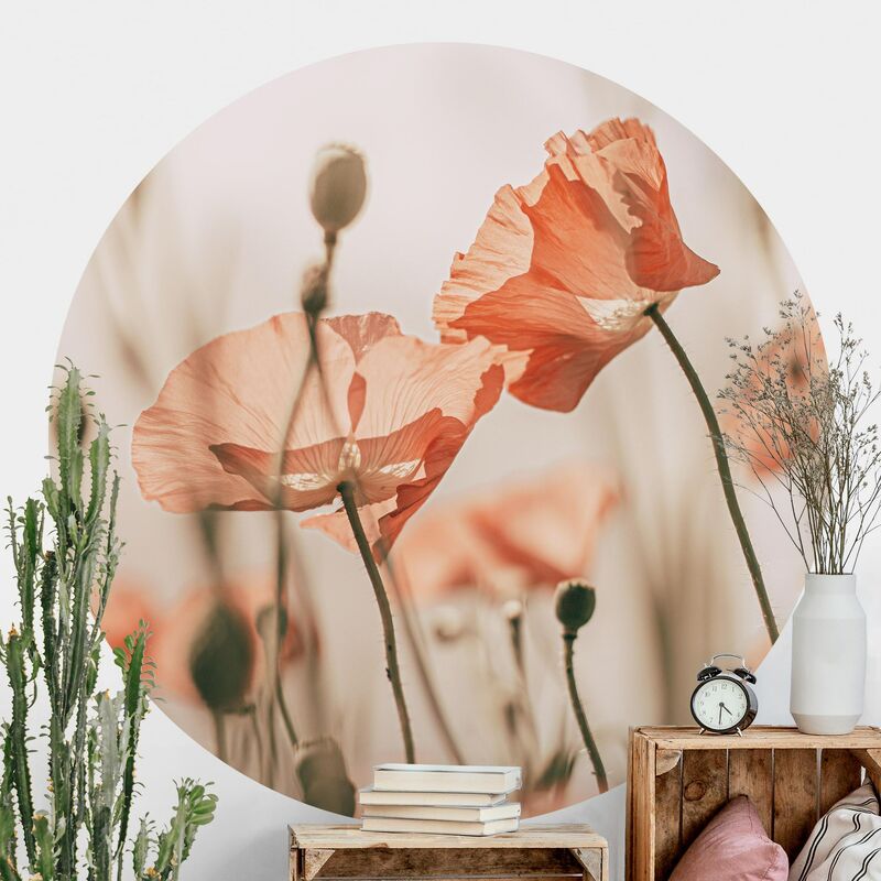 Papel pintado redondo autoadhesivo - Poppy Flowers In Summer Breeze Dimensión LxA: 75cm x 75cm
Papel pintado redondo autoadhesivo - Poppy Flowers In Summer Breeze Dimensión LxA: 75cm x 75cm