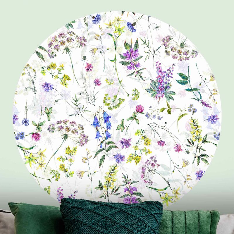 Papel pintado redondo autoadhesivo - Watercolour Wild Flowers Dimensión LxA: 244cm x 244cm
Papel pintado redondo autoadhesivo - Watercolour Wild Flowers Dimensión LxA: 244cm x 244cm
