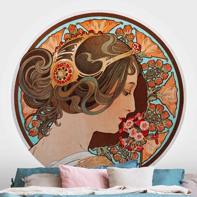 Papel pintado redondo autoadhesivo - Alfons Mucha - Primrose Dimensión LxA: 50cm x 50cm
Papel pintado redondo autoadhesivo - Alfons Mucha - Primrose Dimensión LxA: 50cm x 50cm