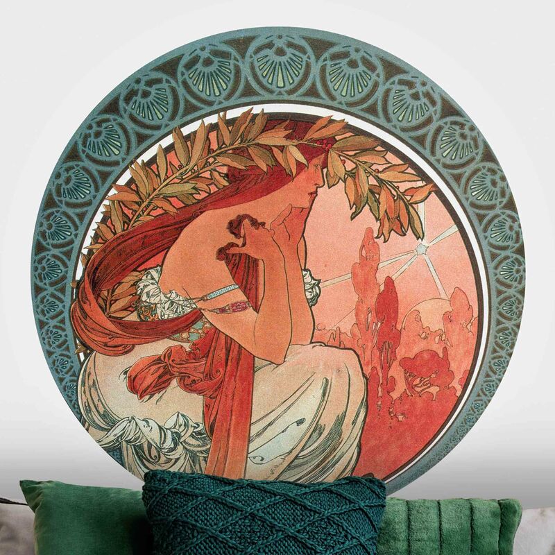 Papel pintado redondo autoadhesivo - Alfons Mucha - Four Arts - Poetry Dimensión LxA: 244cm x 244cm
Papel pintado redondo autoadhesivo - Alfons Mucha - Four Arts - Poetry Dimensión LxA: 244cm x 244cm