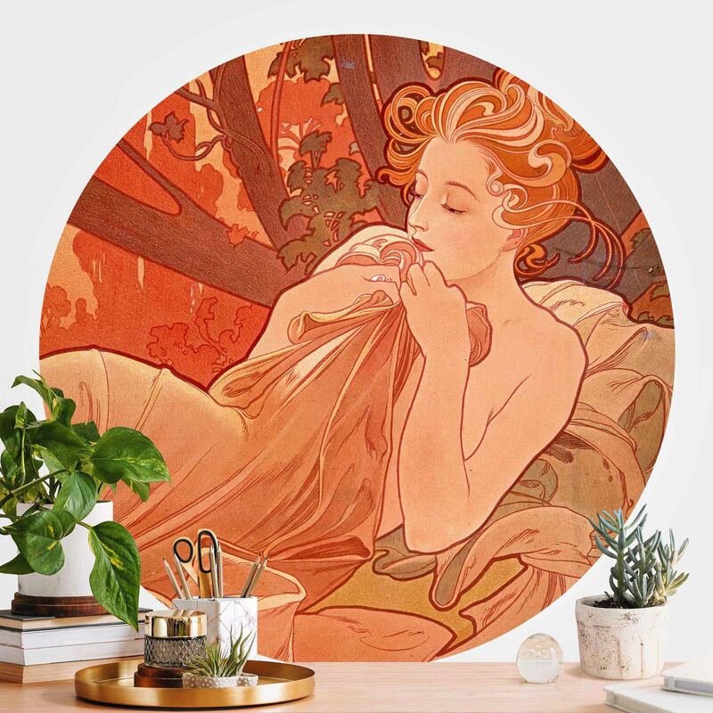 Papel pintado redondo autoadhesivo - Alfons Mucha - Dusk Dimensión LxA: 50cm x 50cm
Papel pintado redondo autoadhesivo - Alfons Mucha - Dusk Dimensión LxA: 50cm x 50cm