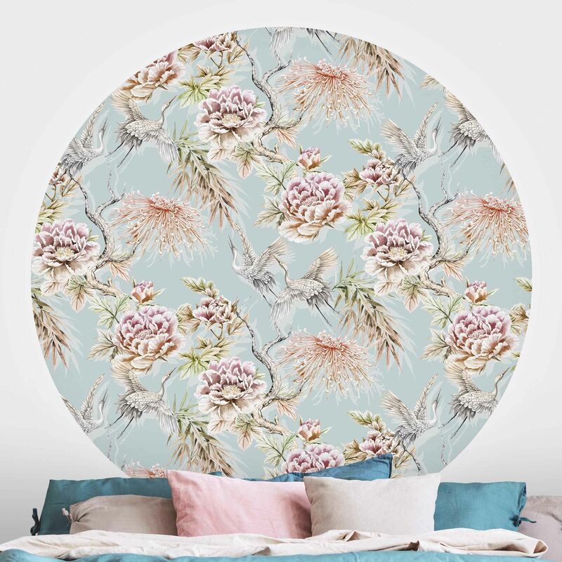 Papel pintado redondo autoadhesivo - Watercolor Birds With Large Flowers In Front Of Blue Dimensión LxA: 122cm x 122cm
Papel pintado redondo autoadhesivo - Watercolor Birds With Large Flowers In Front Of Blue Dimensión LxA: 122cm x 122cm