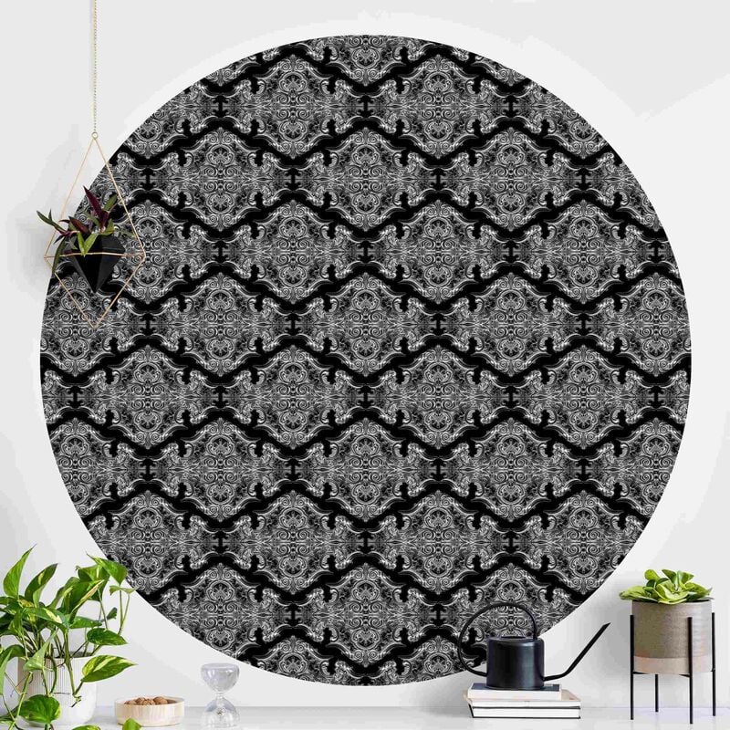Papel pintado redondo autoadhesivo - Watercolor Baroque Pattern With Ornaments In Front Of Black Dimensión LxA: 50cm x 50cm
Papel pintado redondo autoadhesivo - Watercolor Baroque Pattern With Ornaments In Front Of Black Dimensión LxA: 50cm x 50cm