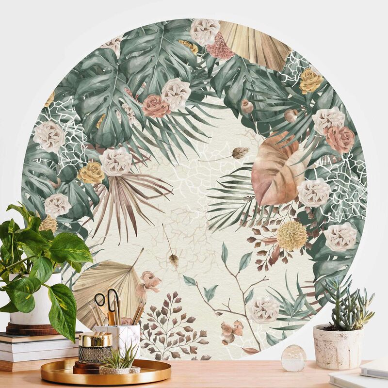 Papel pintado redondo autoadhesivo - Watercolor Dried Flowers With Ferns Dimensión LxA: 175cm x 175cm
Papel pintado redondo autoadhesivo - Watercolor Dried Flowers With Ferns Dimensión LxA: 175cm x 175cm