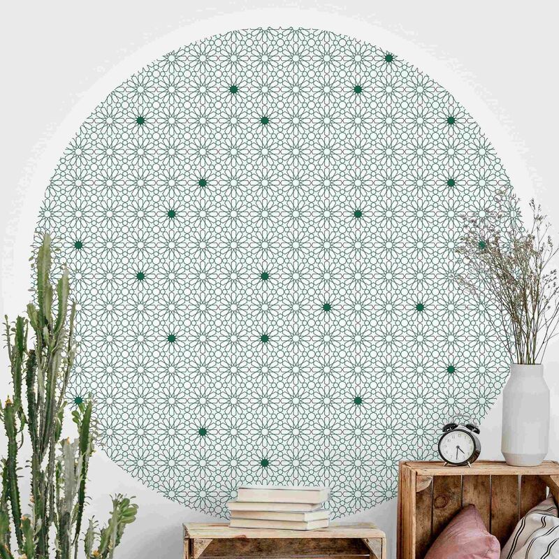 Papel pintado redondo autoadhesivo - Moroccan Star Line Pattern Dimensión LxA: 225cm x 225cm
Papel pintado redondo autoadhesivo - Moroccan Star Line Pattern Dimensión LxA: 225cm x 225cm