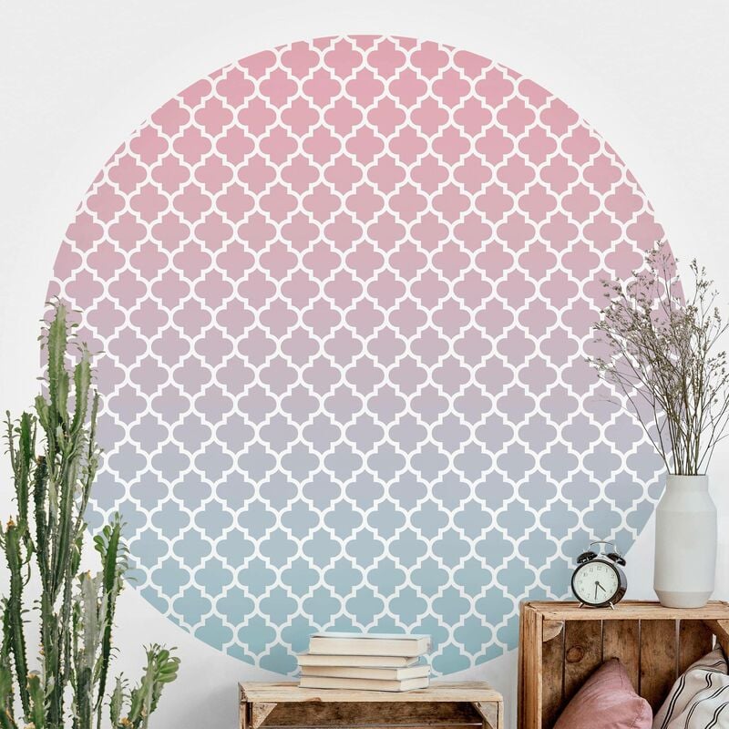 Papel pintado redondo autoadhesivo - Moroccan Pattern With Gradient In Pink Blue Dimensión LxA: 244cm x 244cm
Papel pintado redondo autoadhesivo - Moroccan Pattern With Gradient In Pink Blue Dimensión LxA: 244cm x 244cm