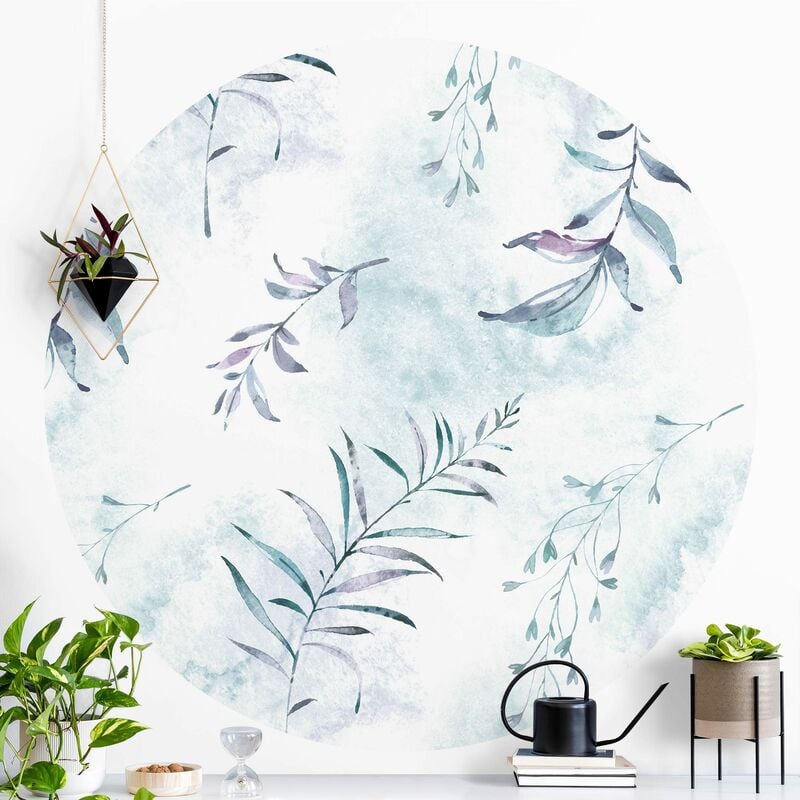 Papel pintado redondo autoadhesivo - Watercolor Branches In Mint Blue Dimensión LxA: 150cm x 150cm
Papel pintado redondo autoadhesivo - Watercolor Branches In Mint Blue Dimensión LxA: 150cm x 150cm