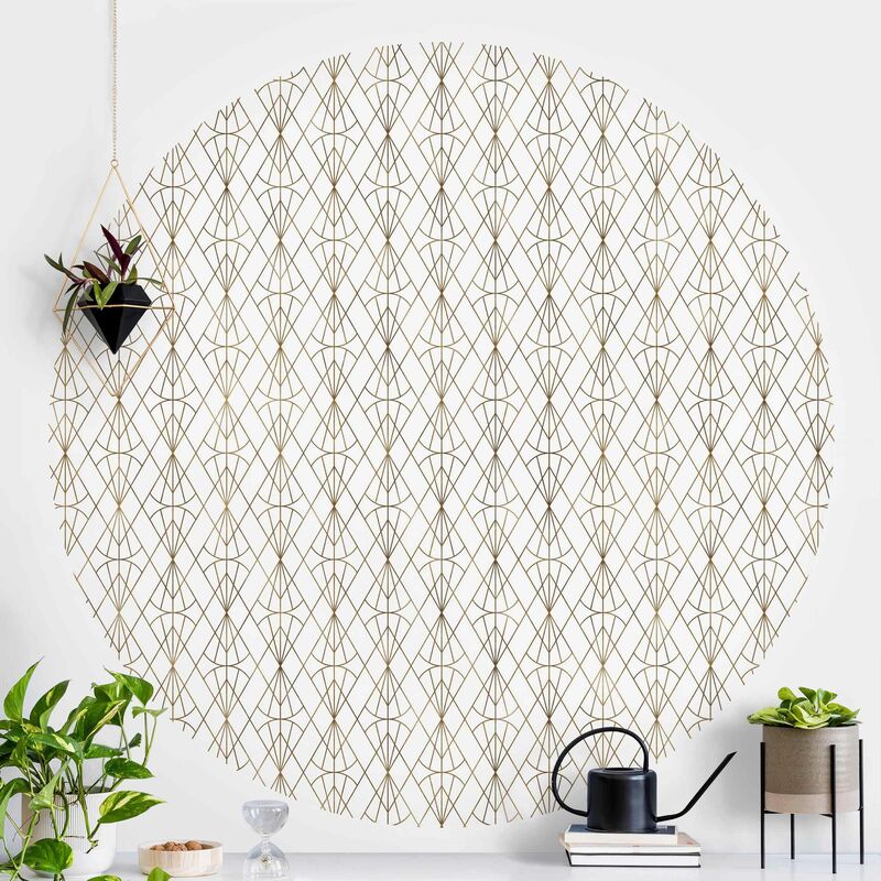 Papel pintado redondo autoadhesivo - Art Deco Diamond Pattern In Gold XXL Dimensión LxA: 150cm x 150cm
Papel pintado redondo autoadhesivo - Art Deco Diamond Pattern In Gold XXL Dimensión LxA: 150cm x 150cm