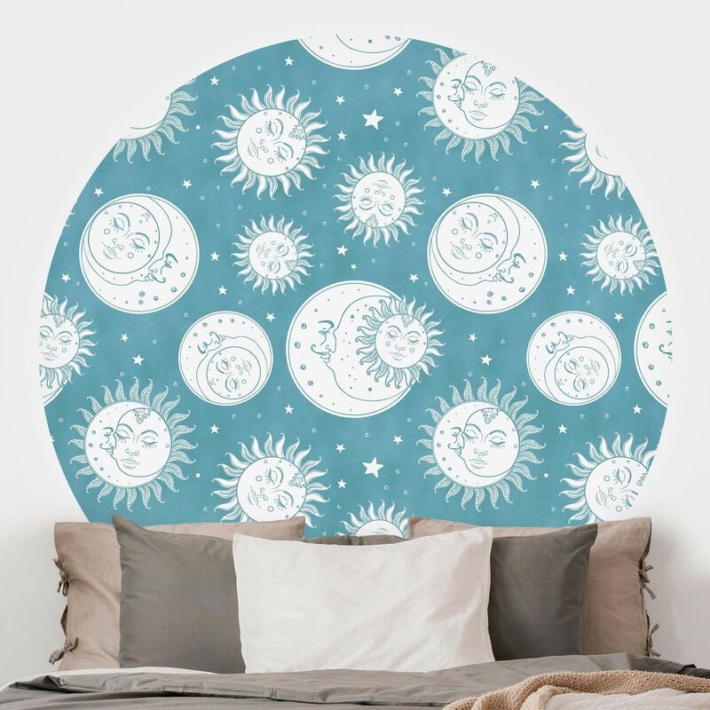 Papel pintado redondo autoadhesivo - Vintage Sun, Moon And Stars Dimensión LxA: 225cm x 225cm
Papel pintado redondo autoadhesivo - Vintage Sun, Moon And Stars Dimensión LxA: 225cm x 225cm
