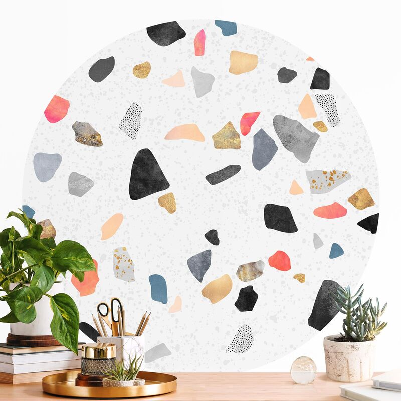 Papel pintado redondo autoadhesivo - Elisabeth Fredriksson - White Terrazzo With Gold Stones Dimensión LxA: 225cm x 225cm
Papel pintado redondo autoadhesivo - Elisabeth Fredriksson - White Terrazzo With Gold Stones Dimensión LxA: 225cm x 225cm