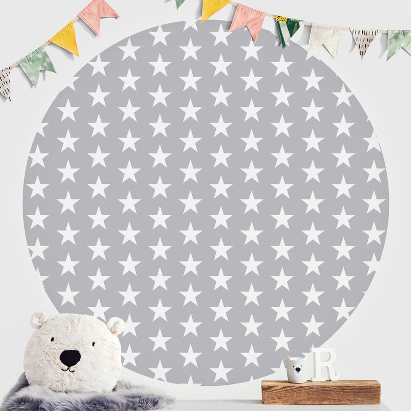 Papel pintado redondo autoadhesivo - White Stars On Gray Background Dimensión LxA: 200cm x 200cm
Papel pintado redondo autoadhesivo - White Stars On Gray Background Dimensión LxA: 200cm x 200cm