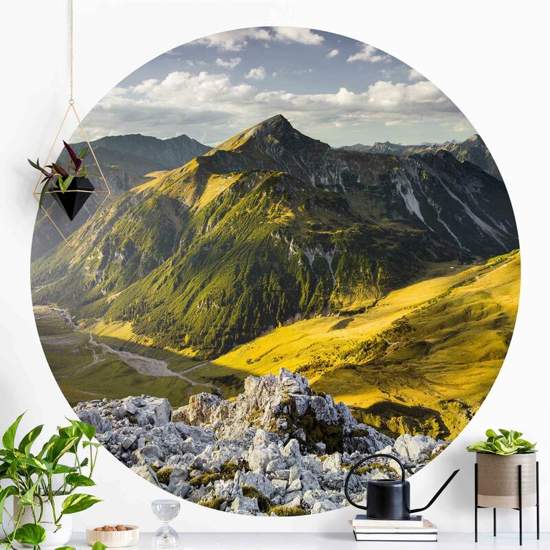 Papel pintado redondo autoadhesivo - Mountains And Valley Of The Lechtal Alps In Tirol Dimensión LxA: 100cm x 100cm
Papel pintado redondo autoadhesivo - Mountains And Valley Of The Lechtal Alps In Tirol Dimensión LxA: 100cm x 100cm