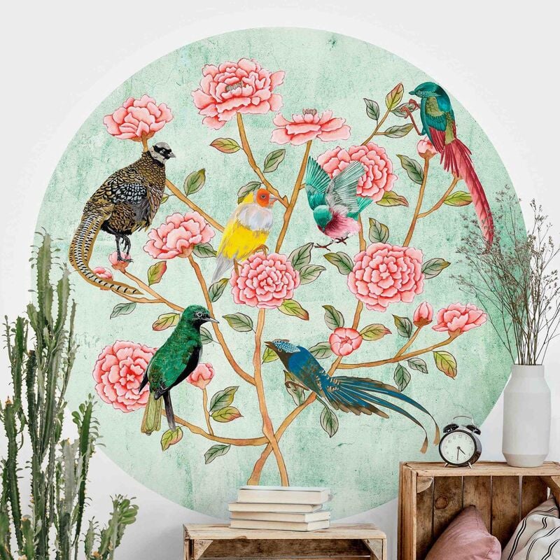 Papel pintado redondo autoadhesivo - Chinoiserie Collage In Mint II Dimensión LxA: 100cm x 100cm
Papel pintado redondo autoadhesivo - Chinoiserie Collage In Mint II Dimensión LxA: 100cm x 100cm