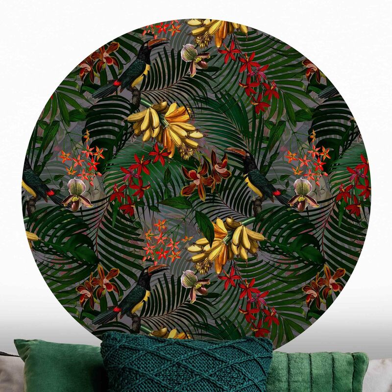 Papel pintado redondo autoadhesivo - Tropical Ferns With Tucan Green Dimensión LxA: 75cm x 75cm
Papel pintado redondo autoadhesivo - Tropical Ferns With Tucan Green Dimensión LxA: 75cm x 75cm