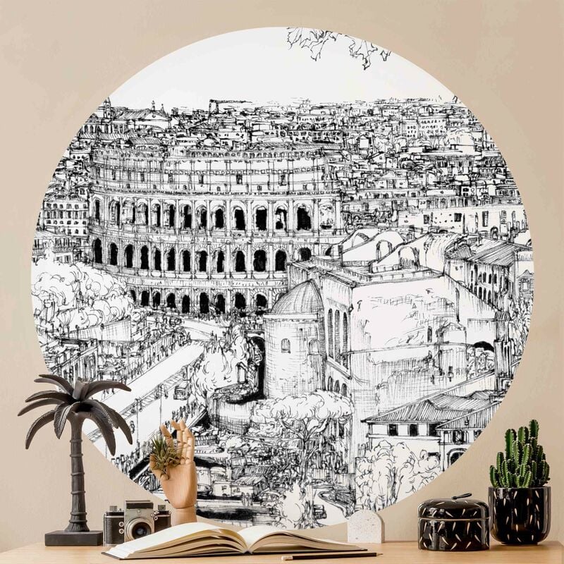 Papel pintado redondo autoadhesivo - City Study - Rome Dimensión LxA: 122cm x 122cm
Papel pintado redondo autoadhesivo - City Study - Rome Dimensión LxA: 122cm x 122cm